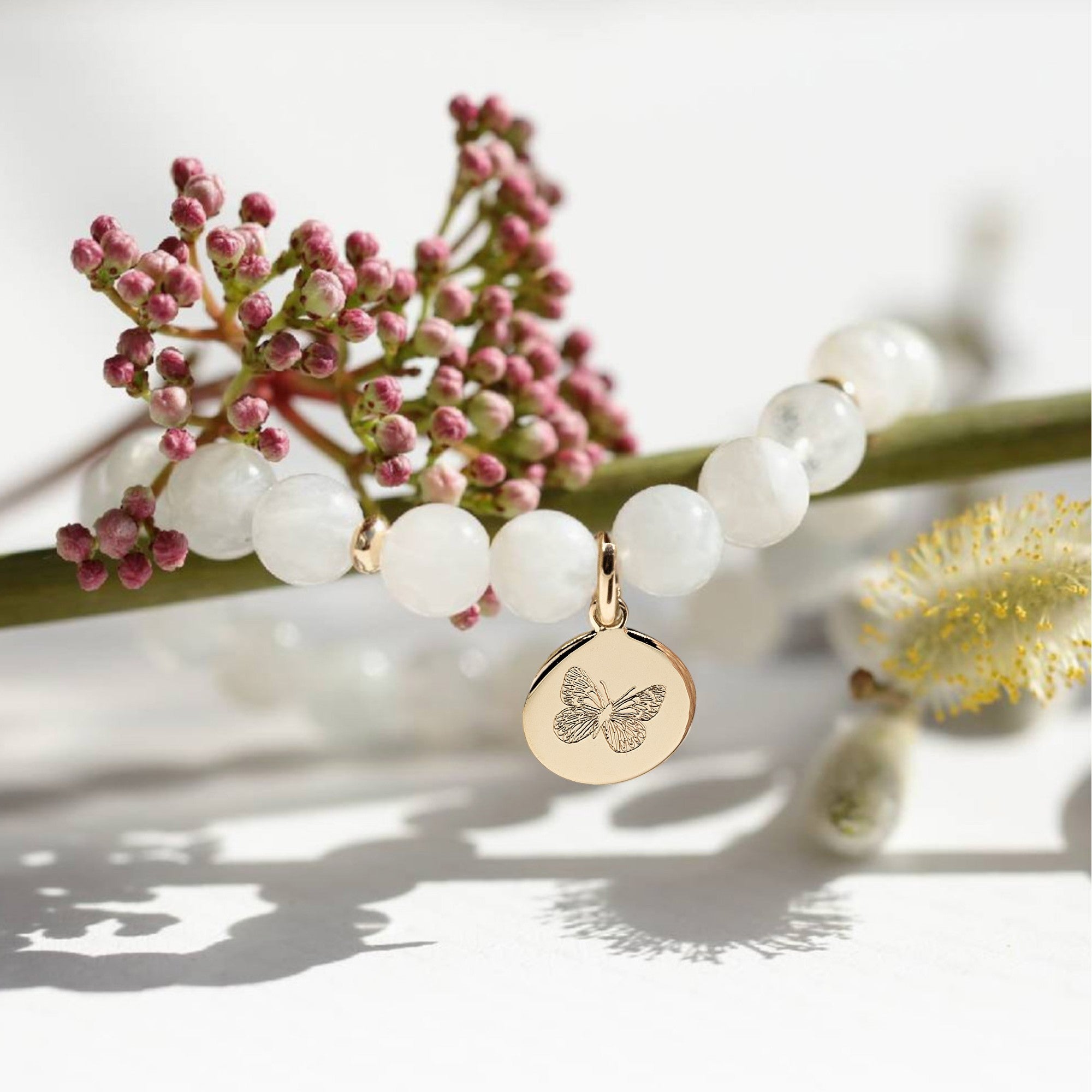 bracelet charm papillon