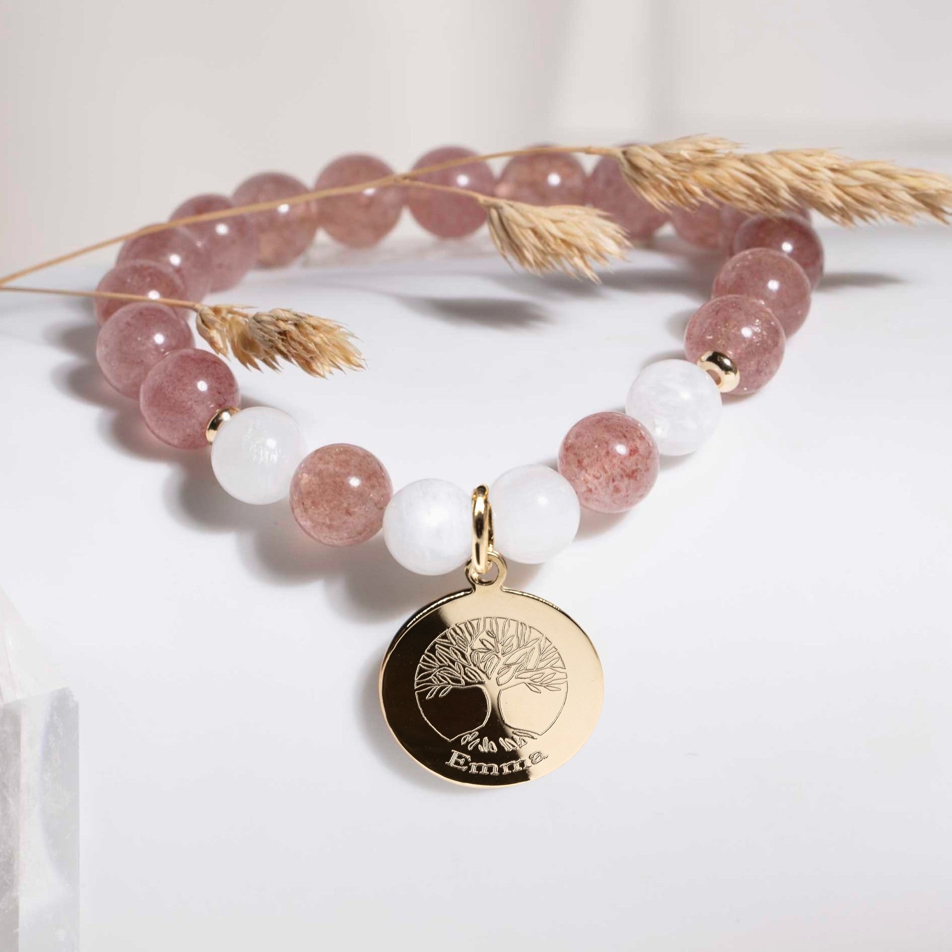 bracelet arbre de vie en pierre naturelle