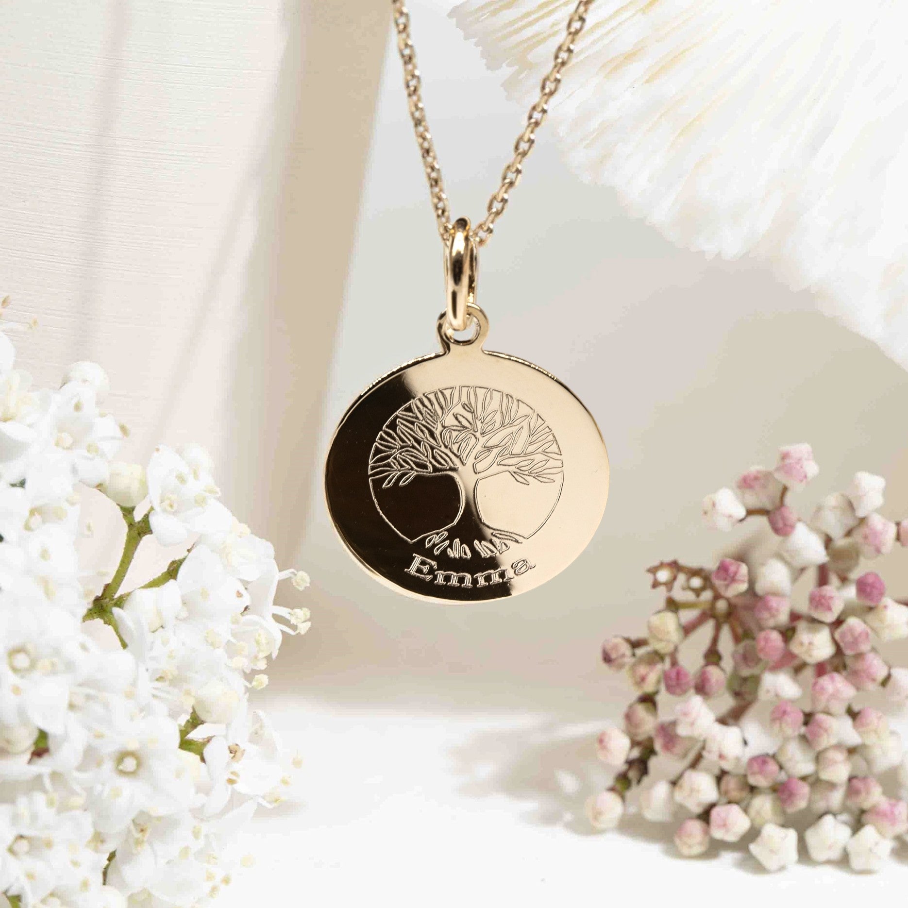 collier arbre de vie avec prénom