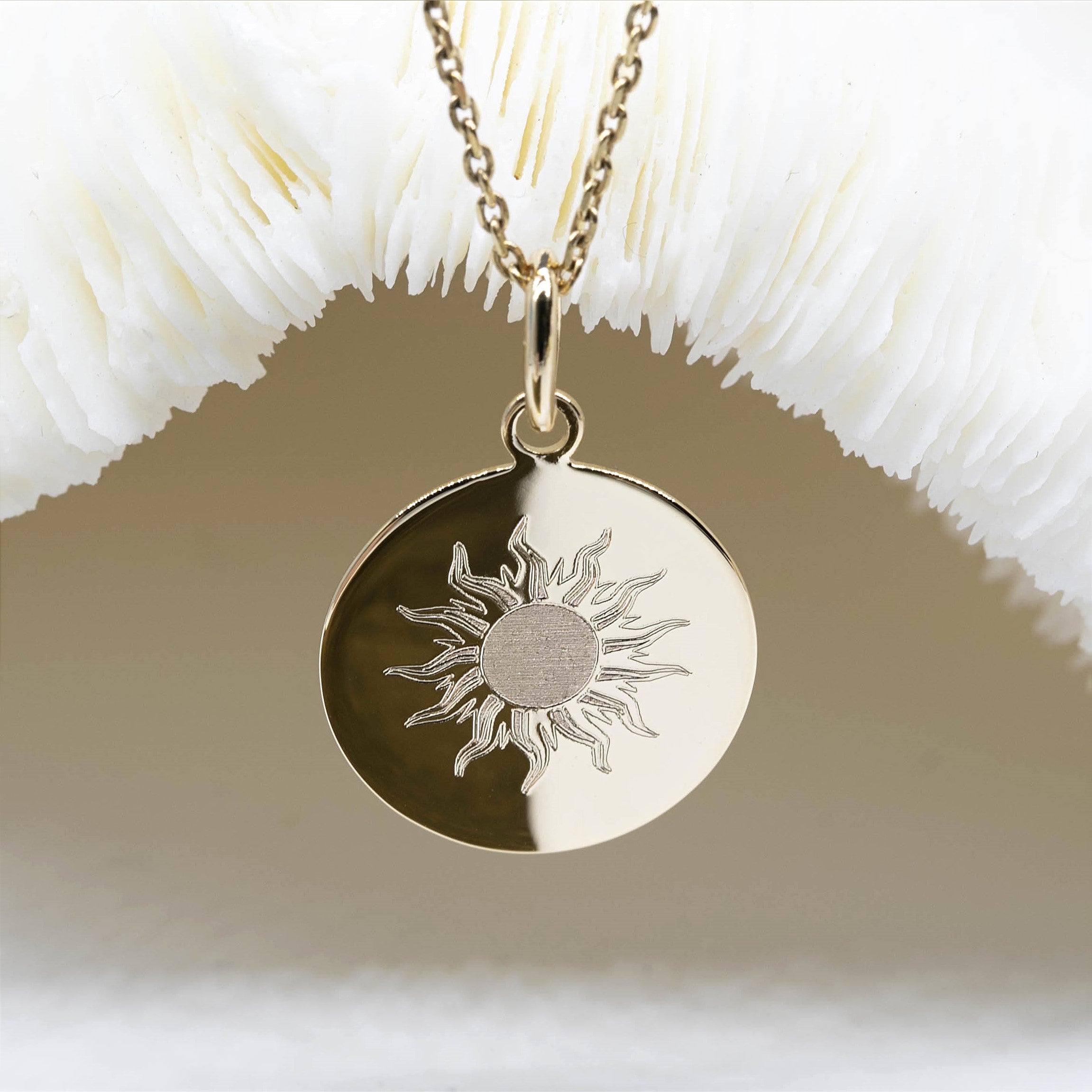 collier femme soleil