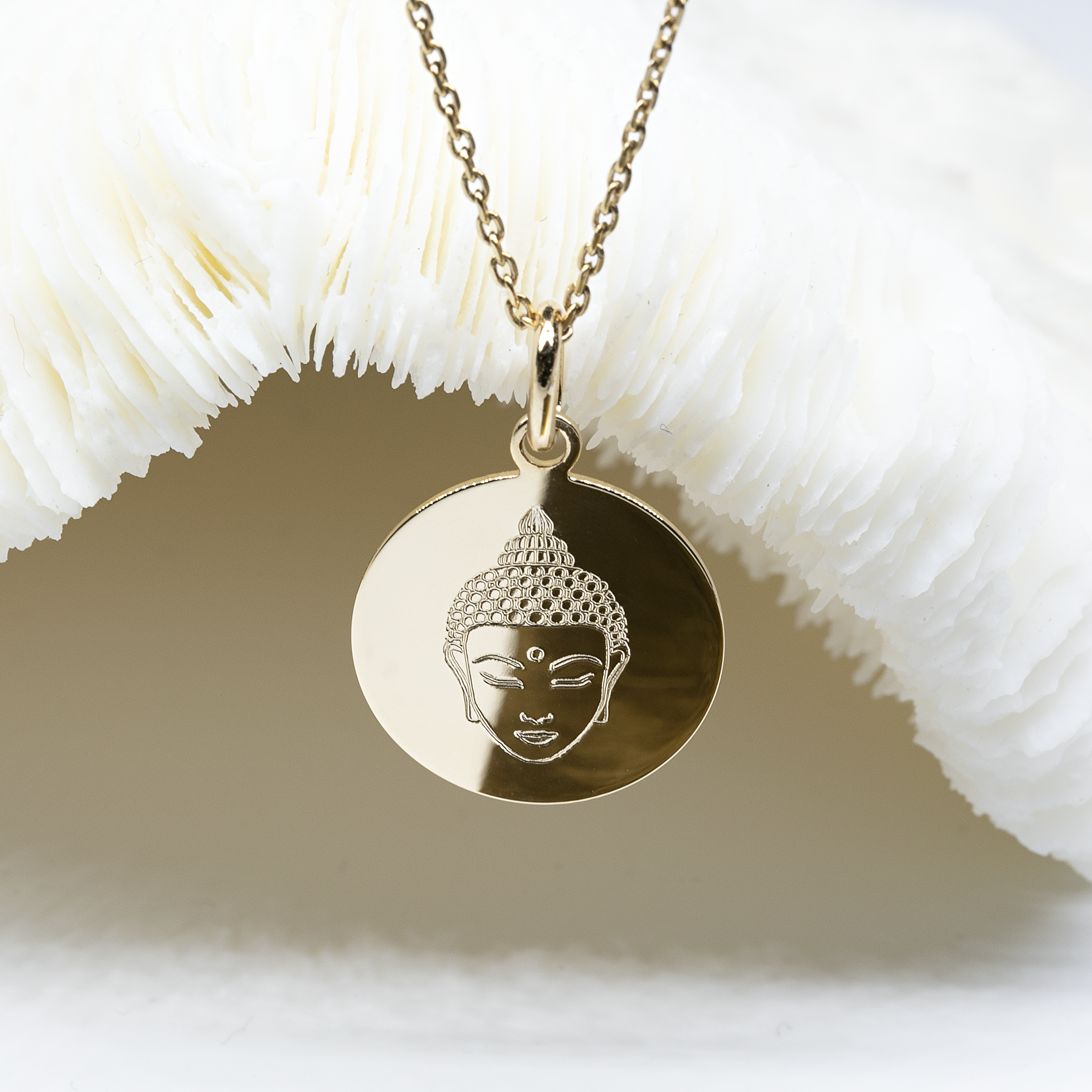 Bijoux spirituels - pendentif tête de Bouddha - Bijoux DeepStones Lithothérapie