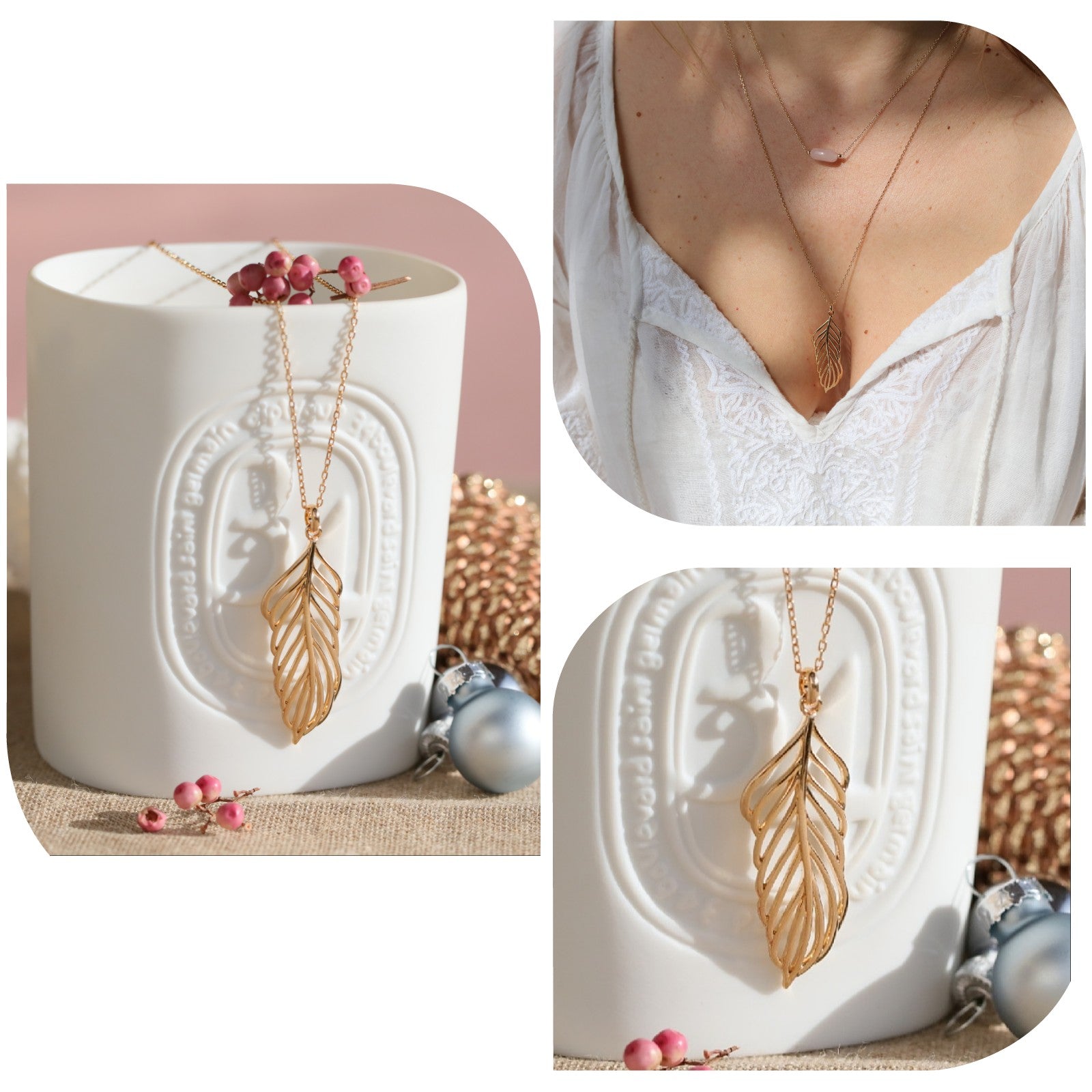 collier plume