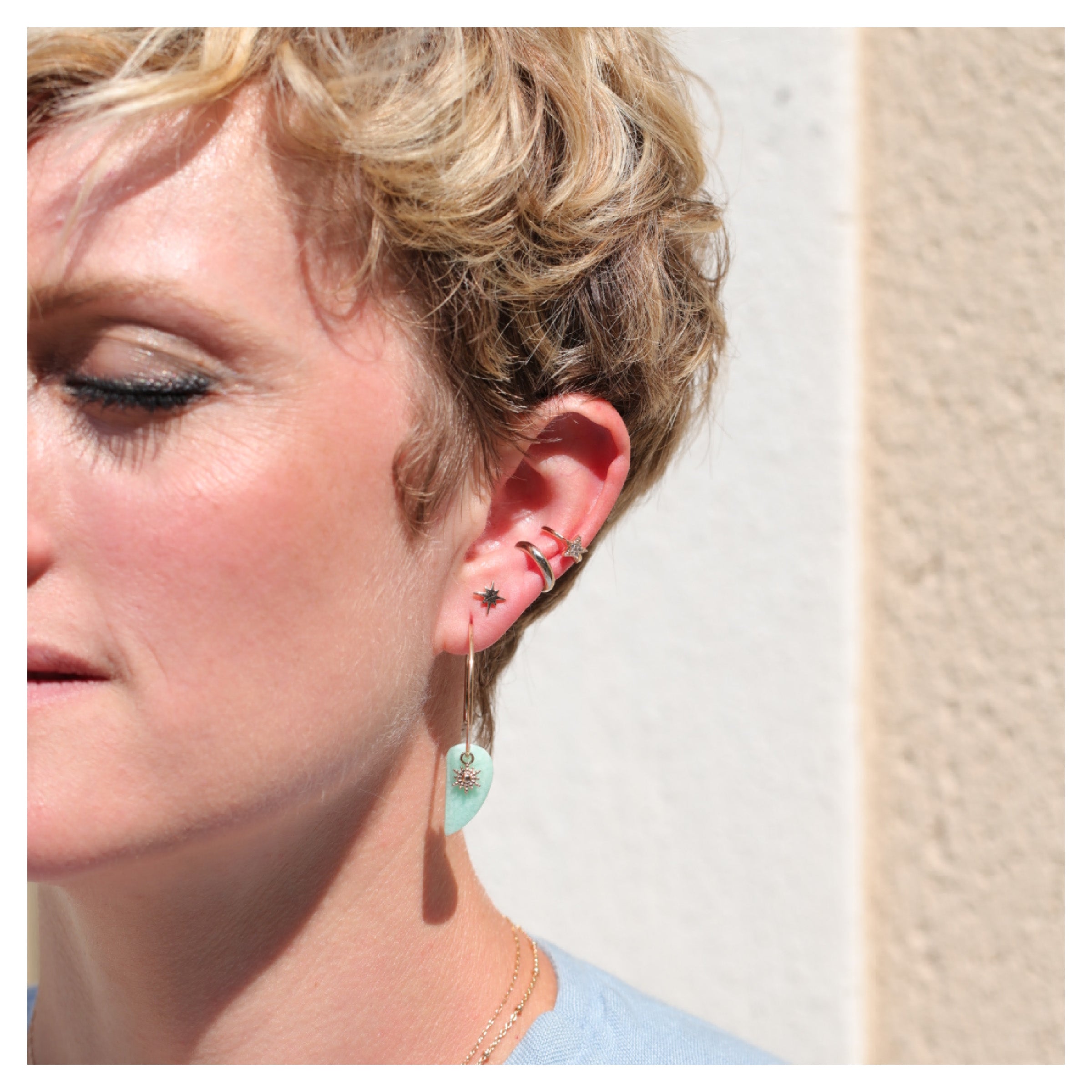 Bague d'oreille earcuff ETOILE - Celeste