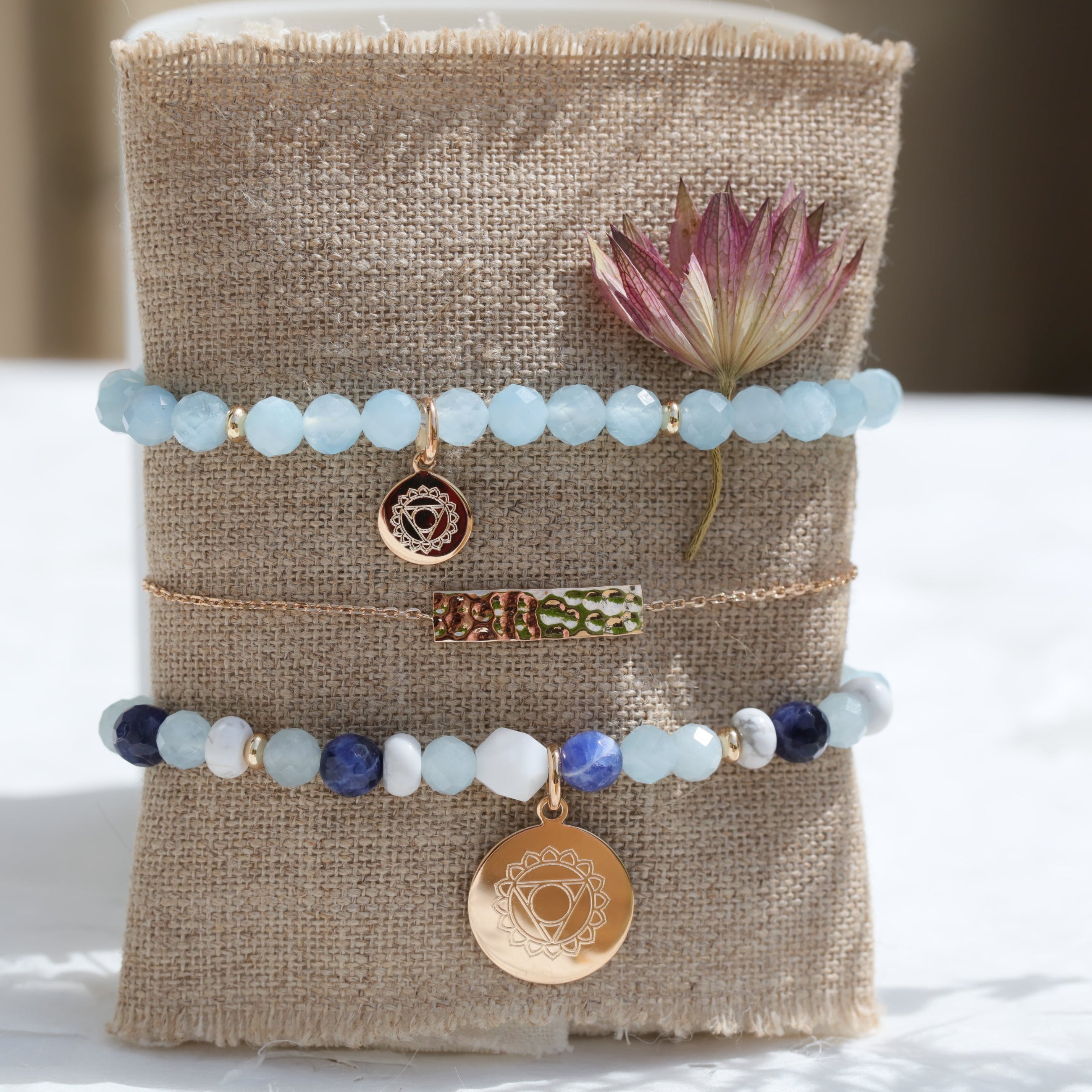 chakra de la gorge bracelet