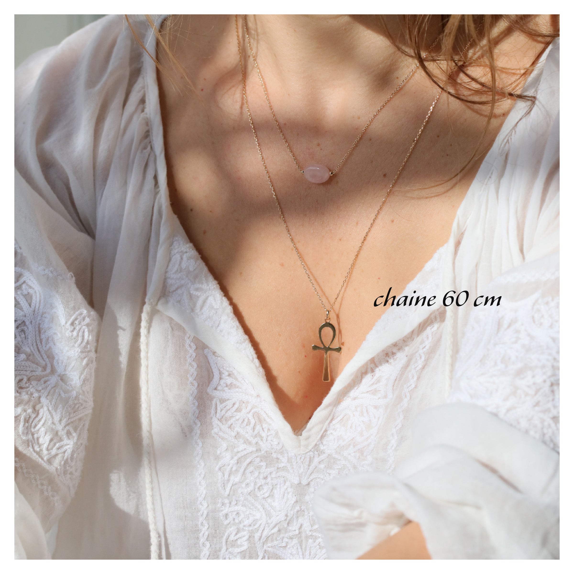 Chaîne plaqué or - 38 à 80 cm