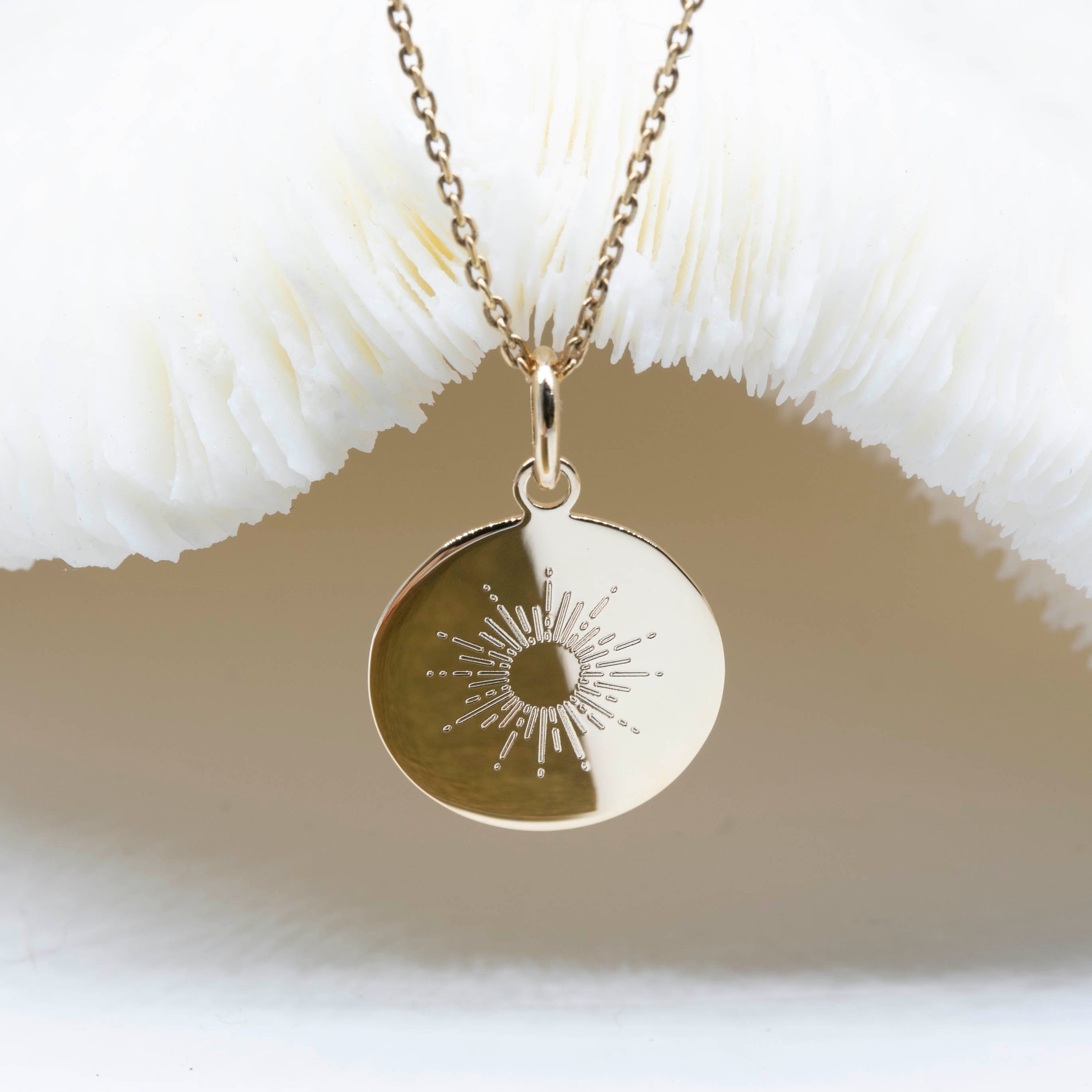 Médaille gravée 17 mm - SOLEIL