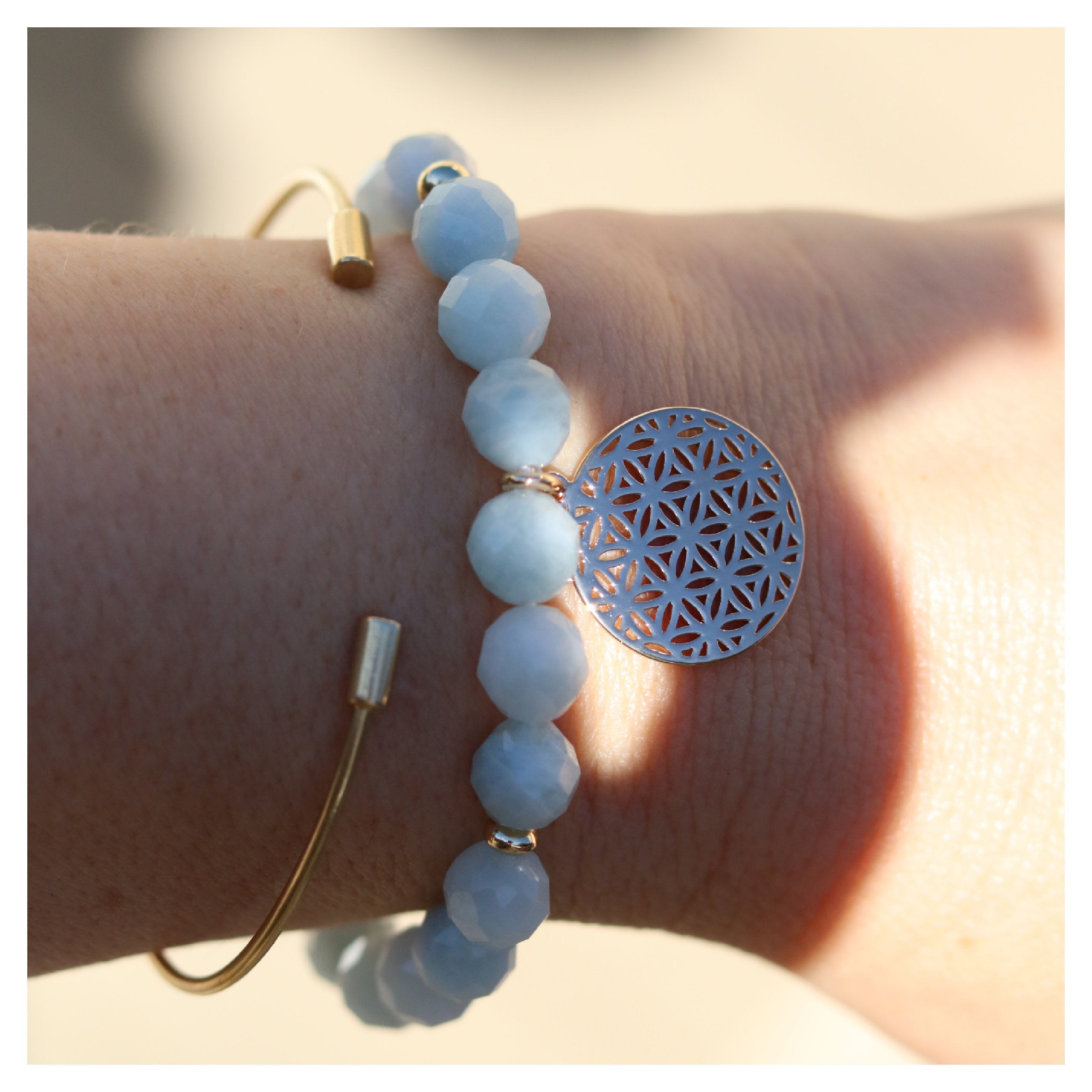 bracelet aigue marine