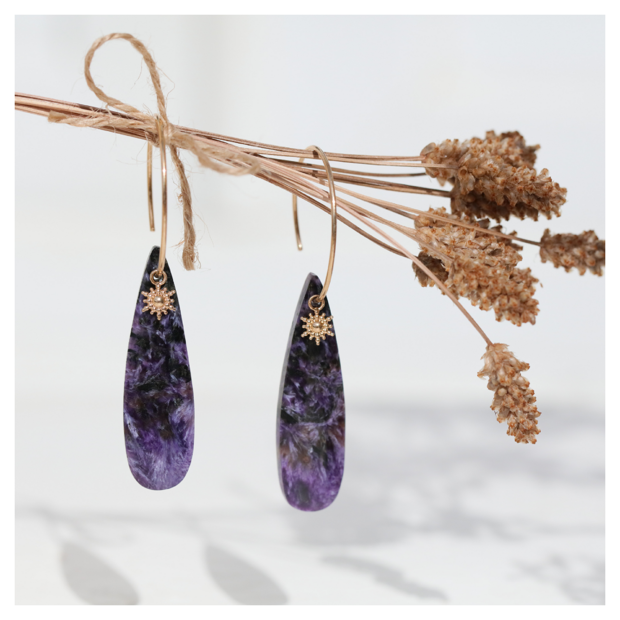Bijoux charoite ★ bijou pierre naturelle ★ DeepStones