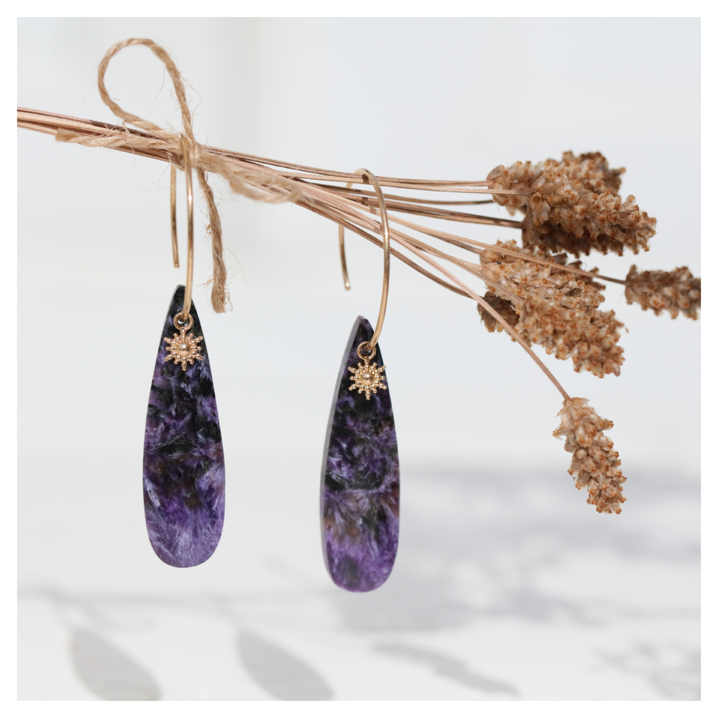 Bijoux charoite ★ bijou pierre naturelle ★ DeepStones