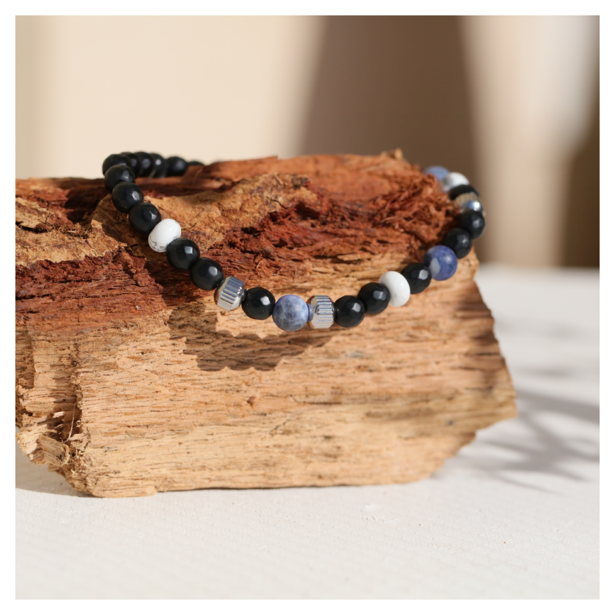 Bracelet pierre naturelle homme confiance en soi