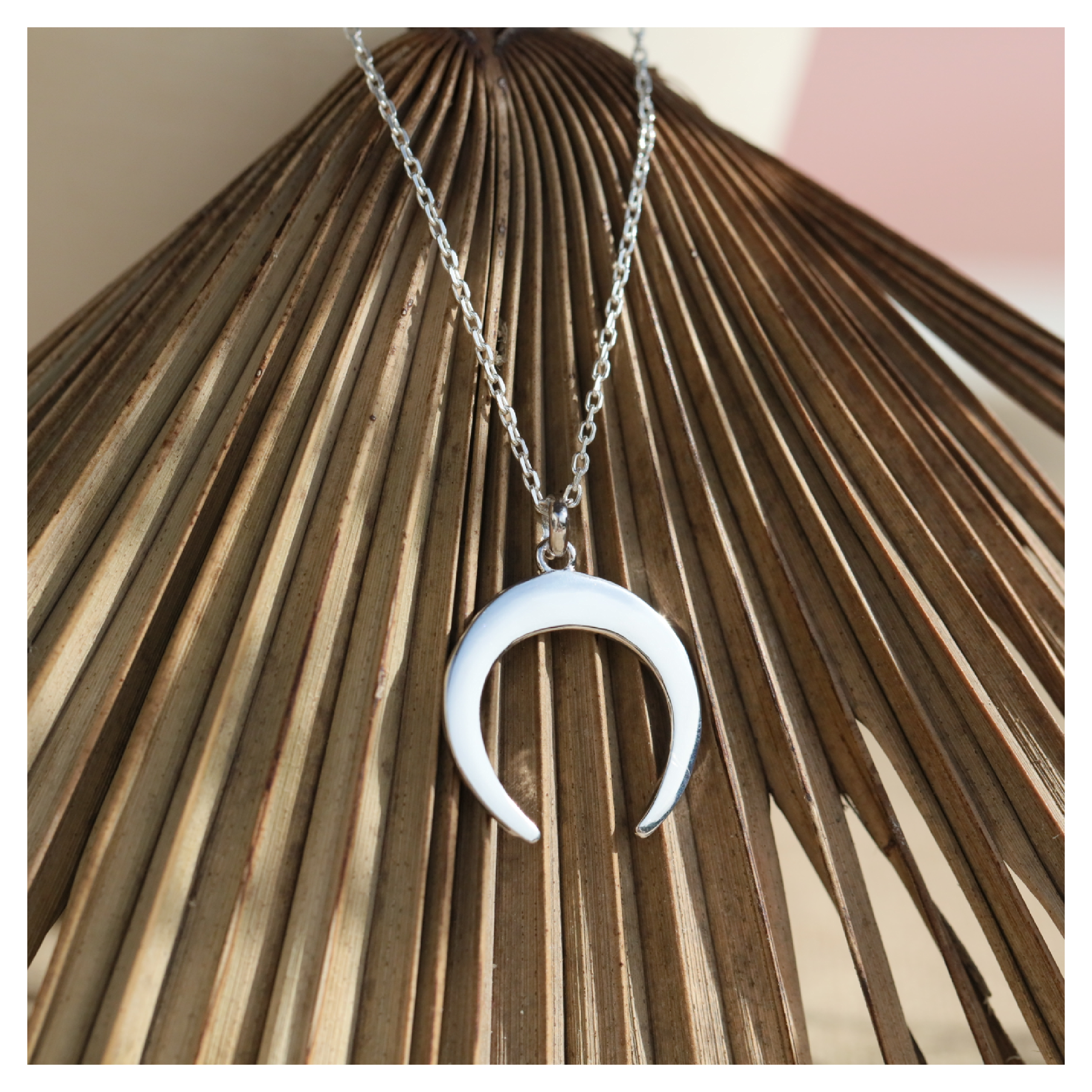 collier lune argent féminin sacré