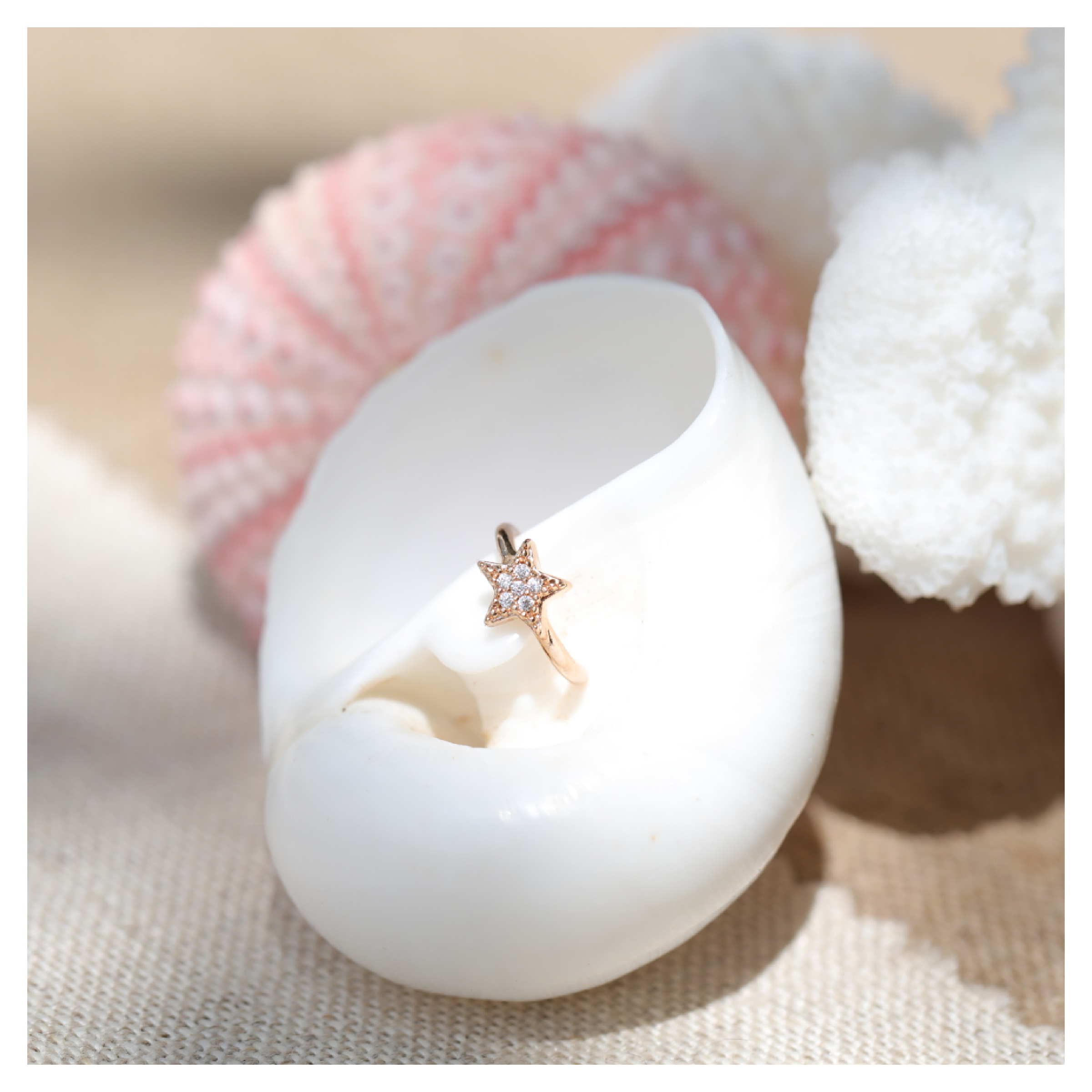 Bague d'oreille earcuff ETOILE - Celeste