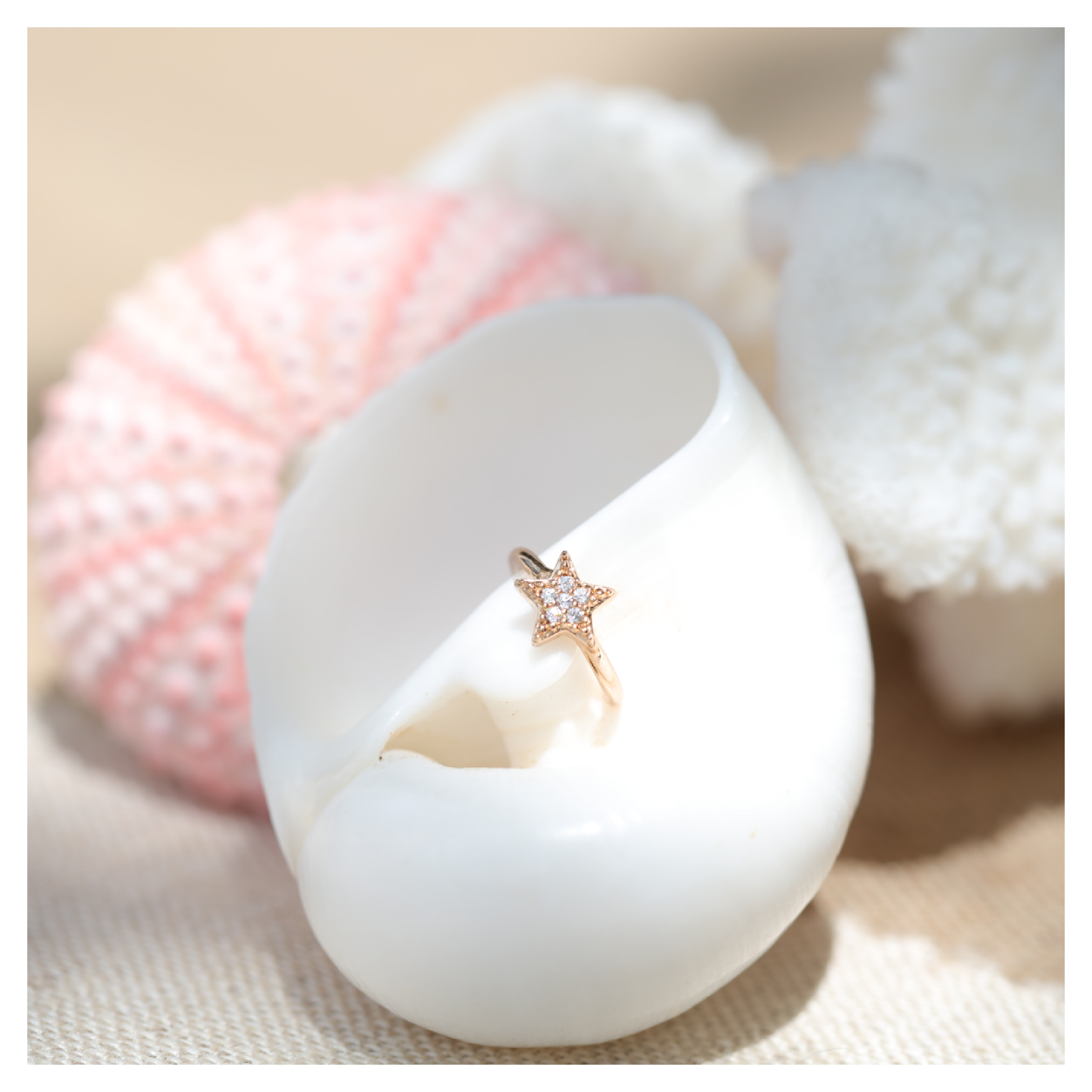 Bague d'oreille earcuff ETOILE - Celeste