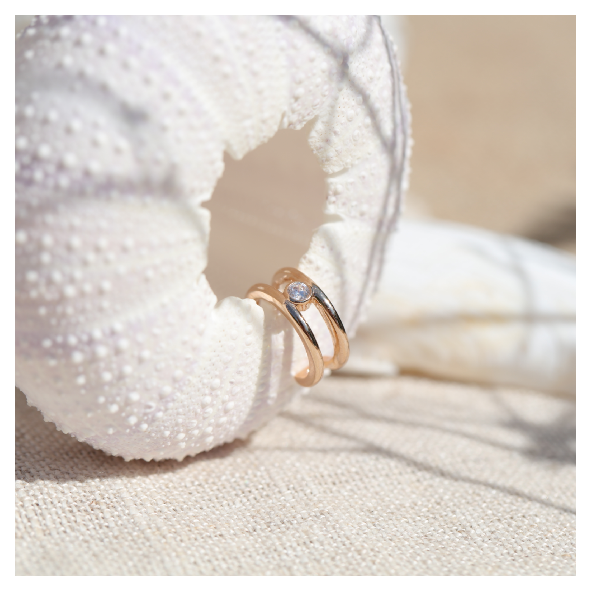 Earcuff gold plated, bague d'oreille