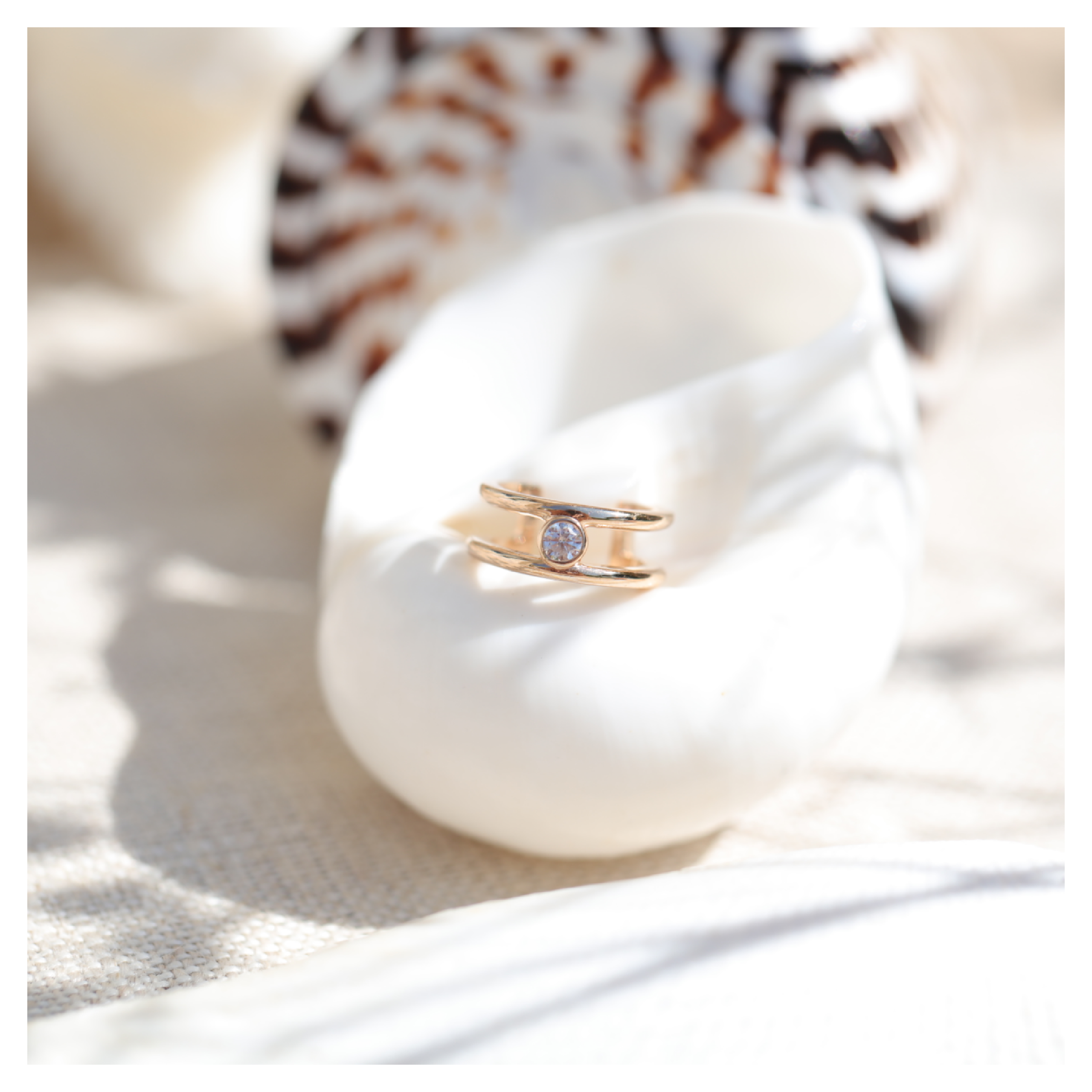 Earcuff gold plated, bague d'oreille