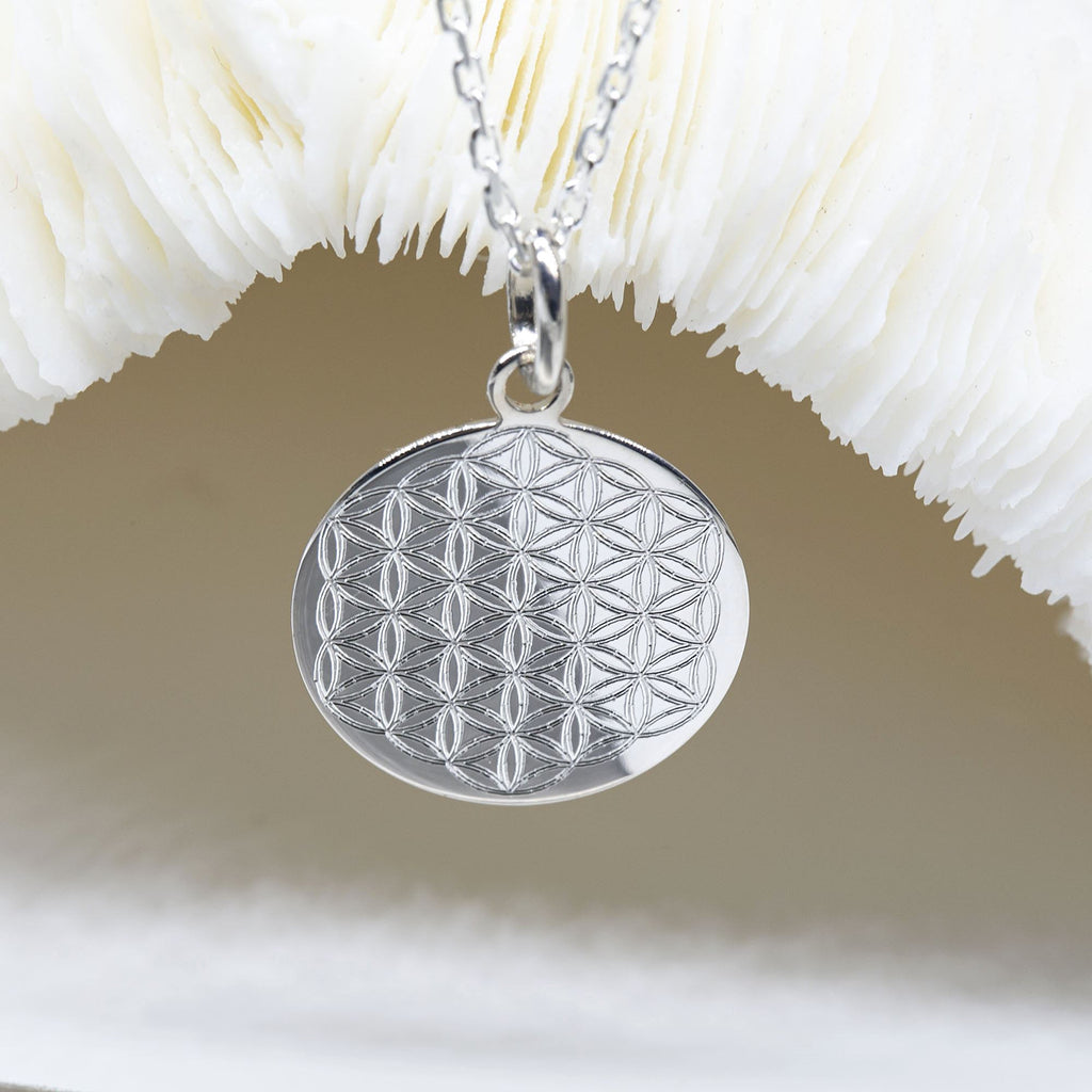 Swarovski fleur de vie pendentif argenté bijoux fantaisies vertus et  bienfaits - Escale Sensorielle