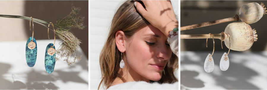 Boucles d’oreilles pierre naturelle