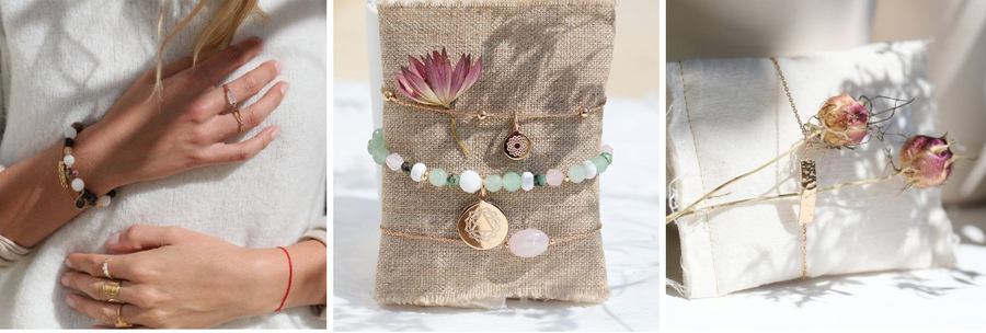 Bracelets en plaqué or & argent