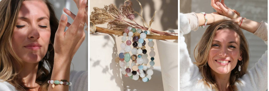 Bracelets cycle féminin en pierres naturelles