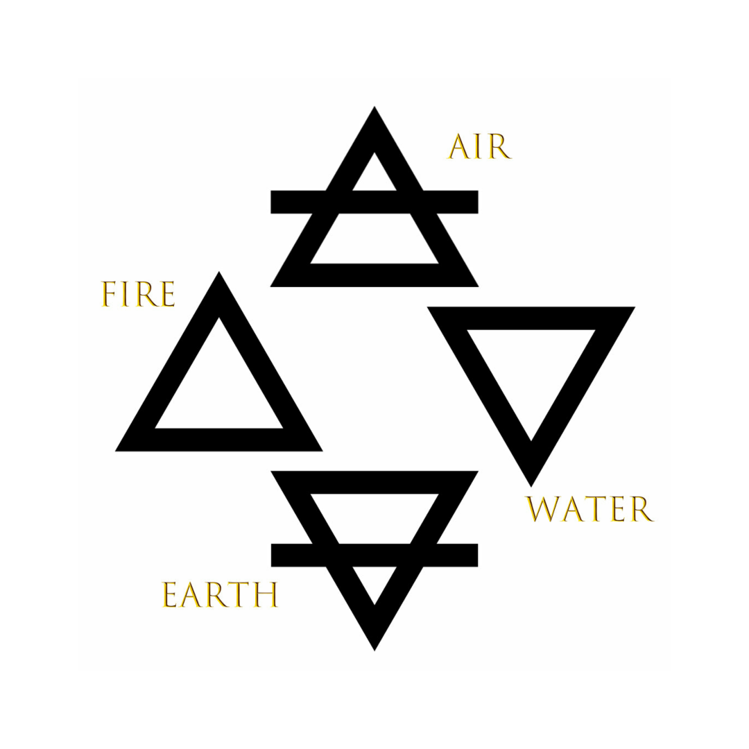 4 éléments ★ collier & pendentif symbole TERRE ★ Alchimie – DeepStones