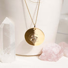 Médaille gravée 26 mm - YIN KUNDALINI