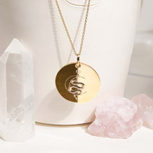 Médaille gravée 26 mm - YIN KUNDALINI