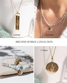 Breathe symbole - charm gravé
