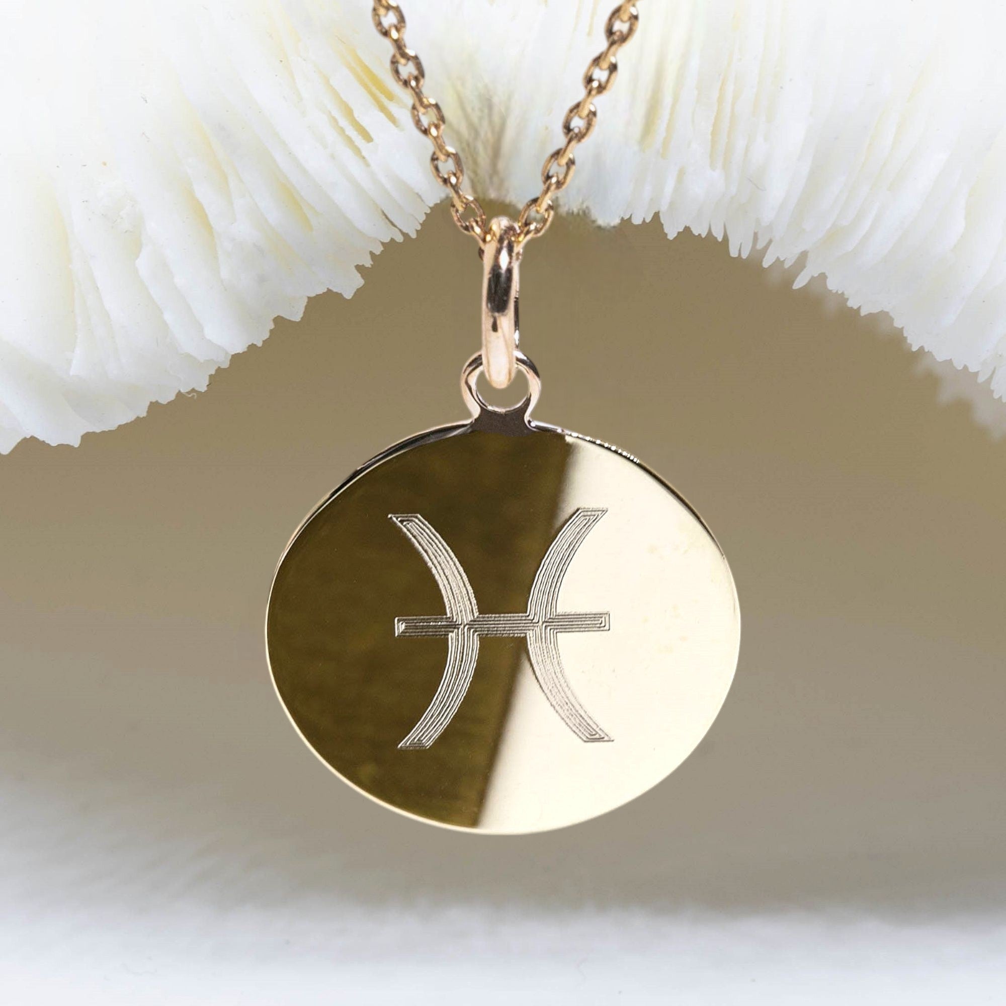 collier signe astro poissons