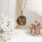 COLIBRI - médaille gravée 17mm