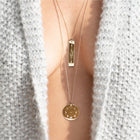 Collier cycle de la lune Moon phase en plaqué or 18k ou argent 925 - Atelier Deepstones