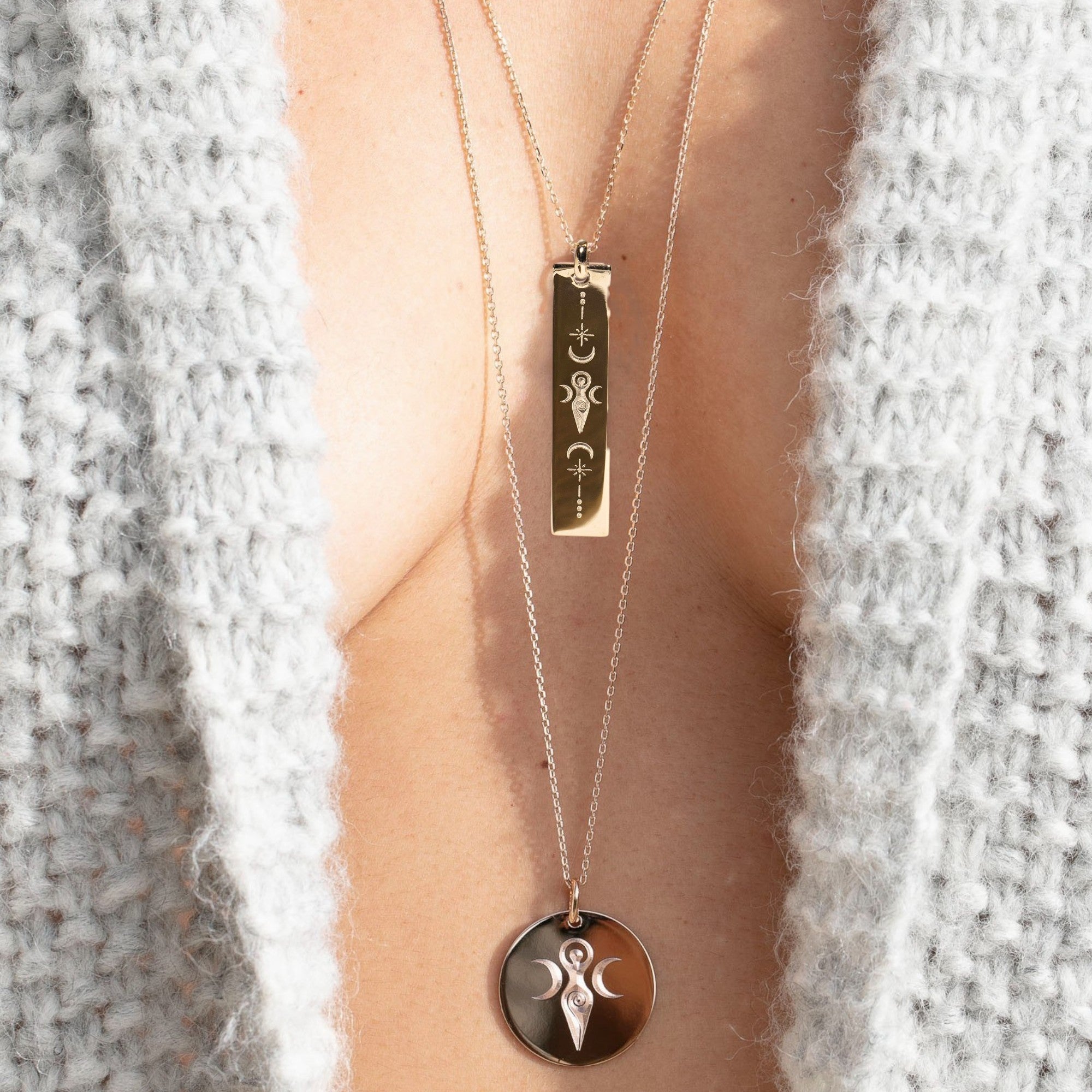 féminin sacré bijoux - collier Déesse
