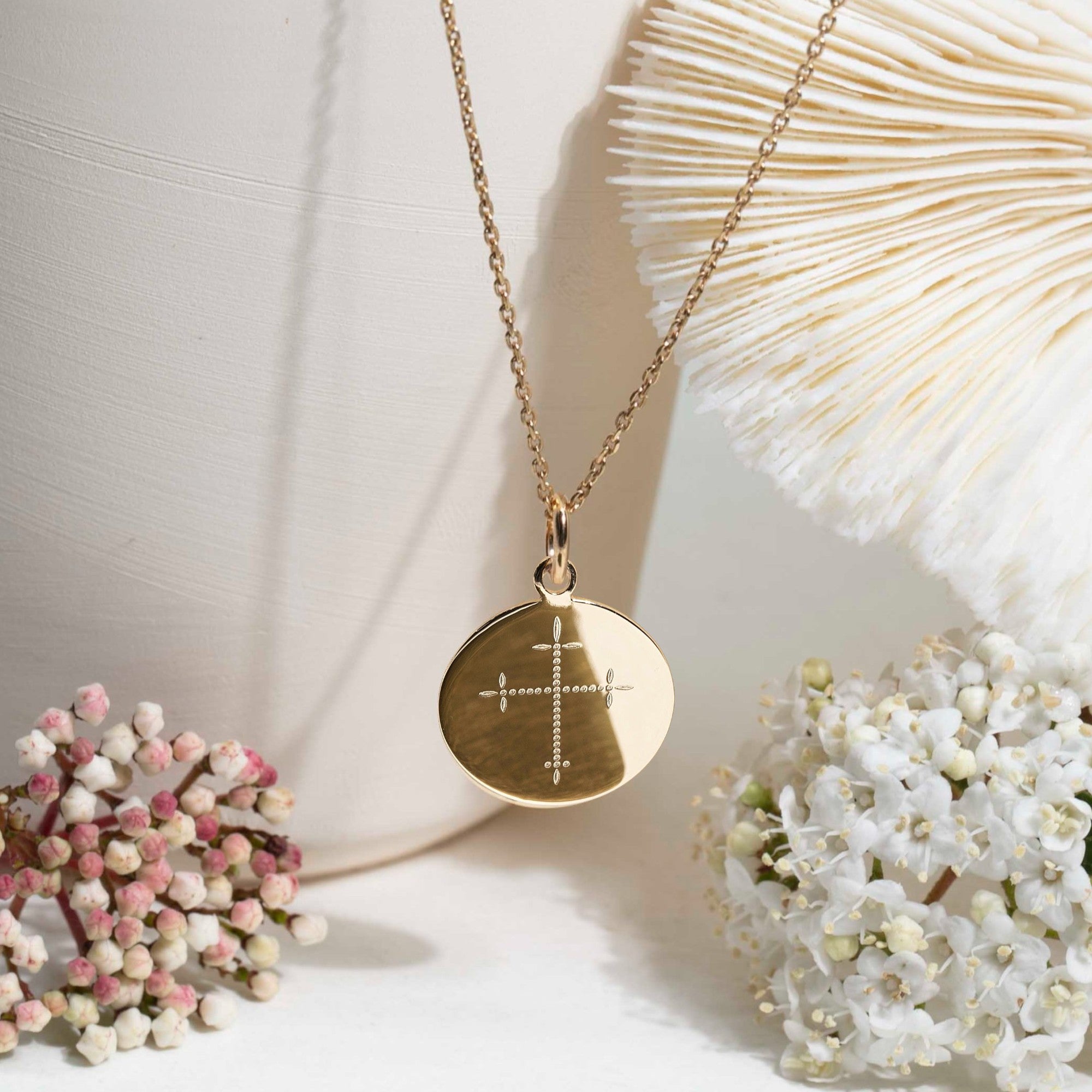 Médaille baptême avec croix