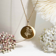 fleur de naissance mois de mai collier