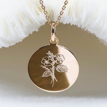 fleur de naissance collier mois de février