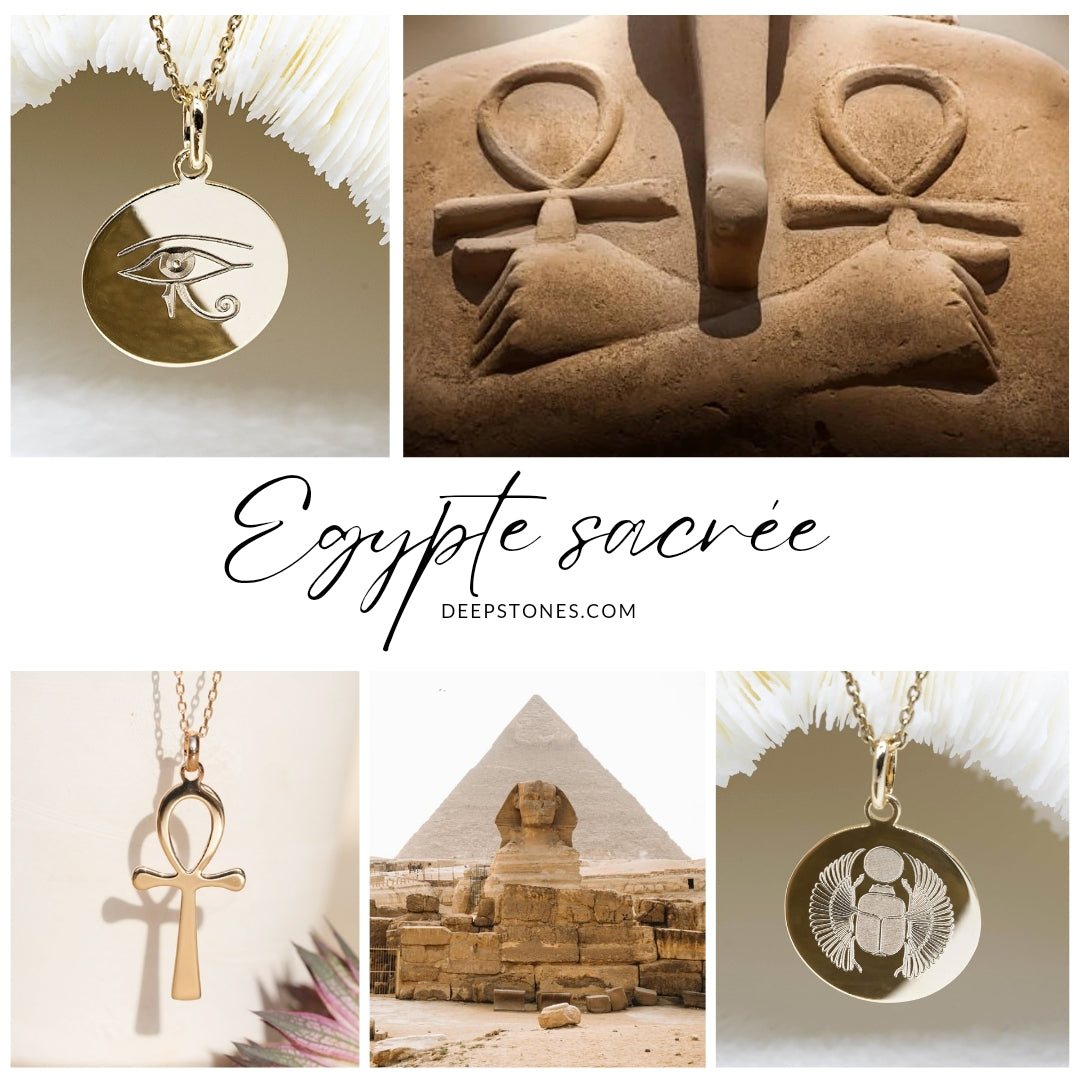 Collier Ankh - plaqué or