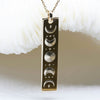 Moon phases necklace