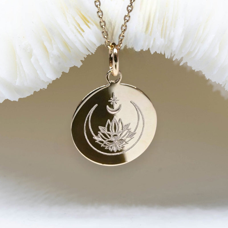 Collier lune - bijoux yoga