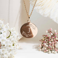 médaille baptême initlale garçon moderne en argent 925, cadeau de baptême garçon