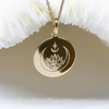 Bijou yoga - collier fleur de lotus et lune 