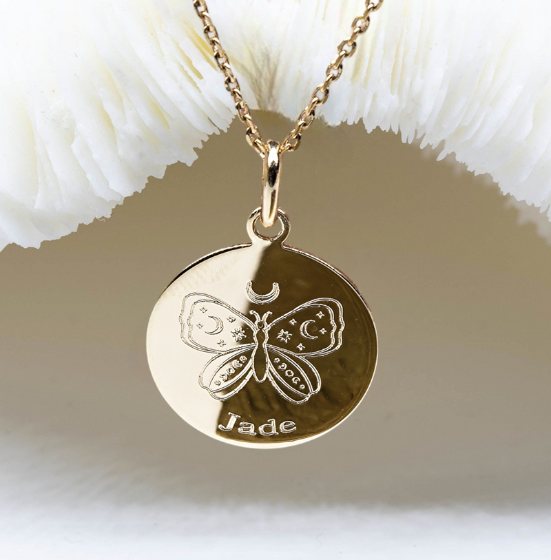 Collier papillon céleste 