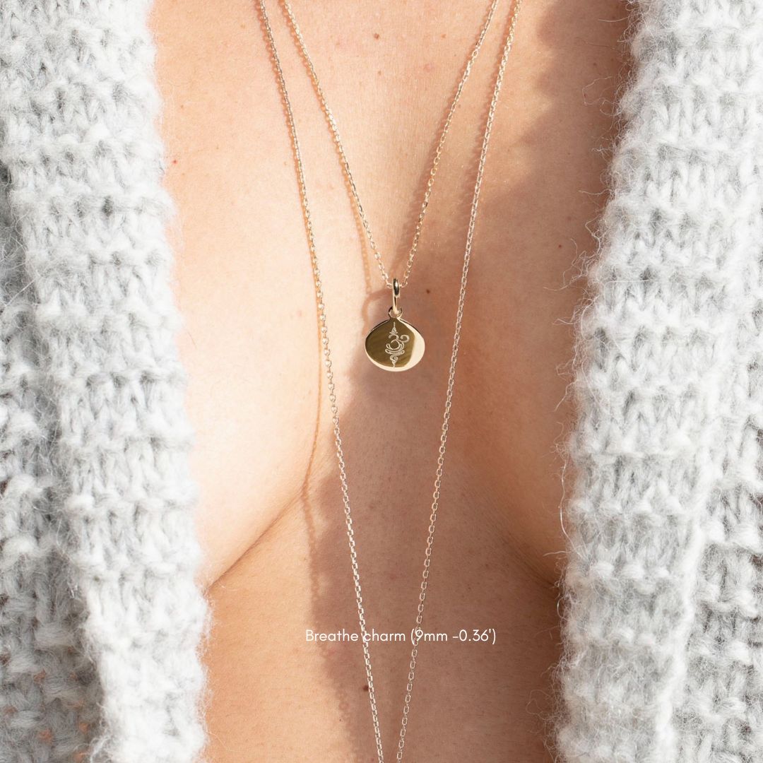 breathe symbol charm