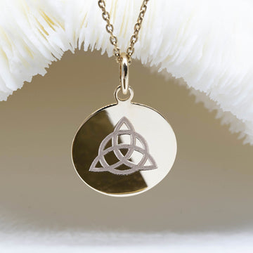 Médaille gravée 17 mm - TRIQUETRA