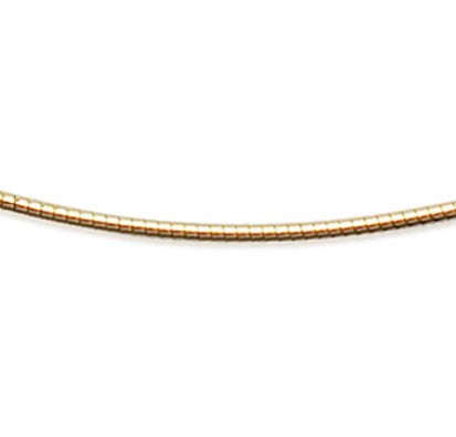 Collier jonc 42 cm - plaqué or