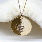 Médaille gravée 26 mm - YIN KUNDALINI