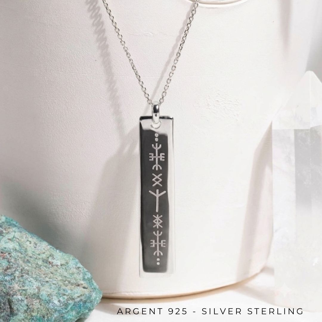 Bijoux runes viking argent 925 - amulette runique de protection - Atelier artisanal DeepStones
