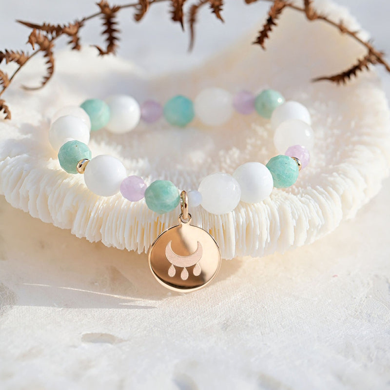 bracelet amazonite amethyste