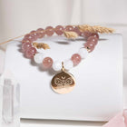 bracelet papillon céleste fait main en pierre naturel - Artisanat local français
