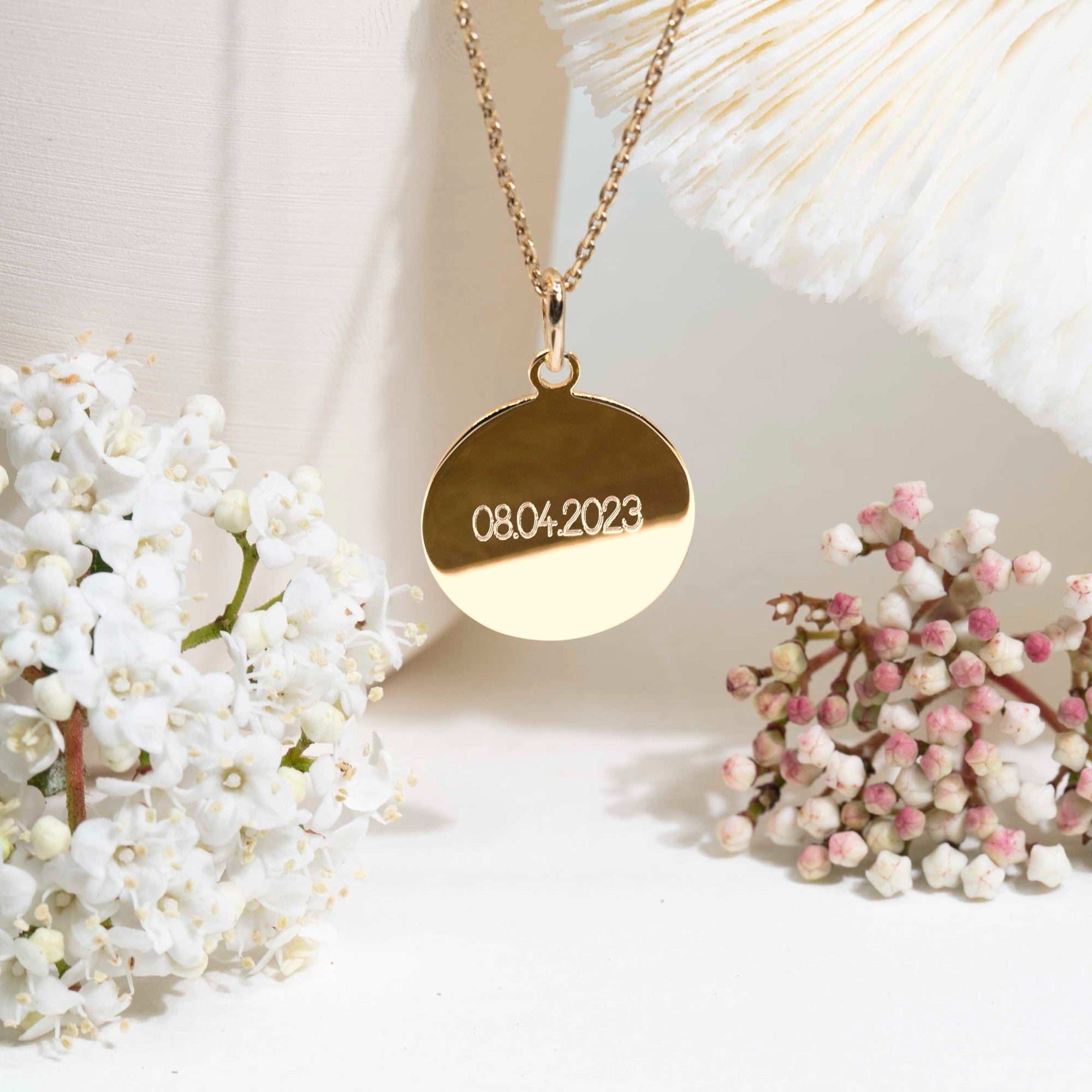 cadeau MARIAGE personnalisé - médaille initiales 17mm - M&Y