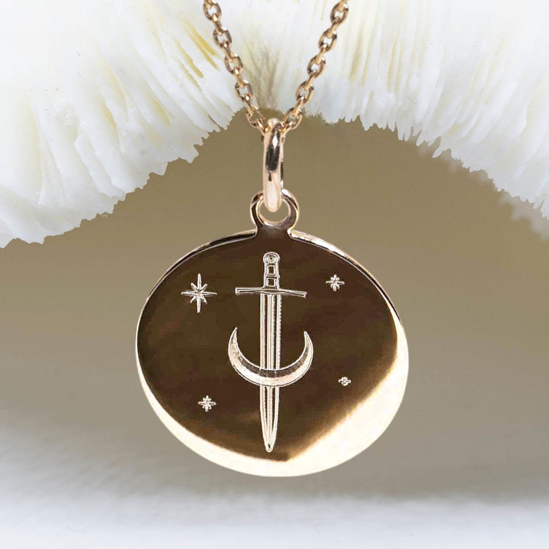Collier épée lune