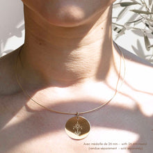 bangle necklace with pendant